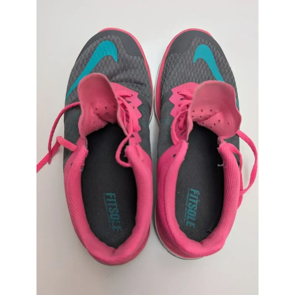 Nike Womens FS Lite Run 3 Black Pink Running Shoes 807145-011 Size 7 Athletic